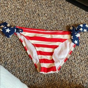 American flag swimsuit bottoms